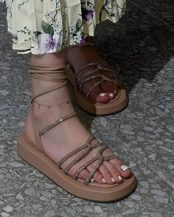 cross jewelry sandal